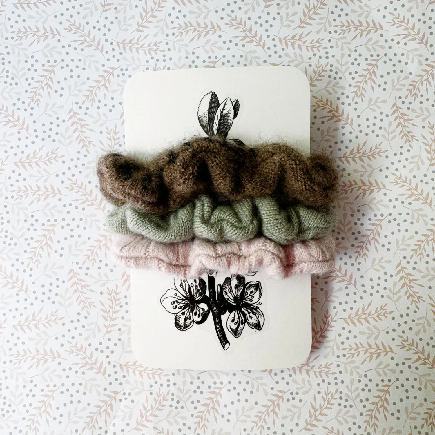 100% Cashmere scrunchies | Set of 3 | Ready-To-Ship