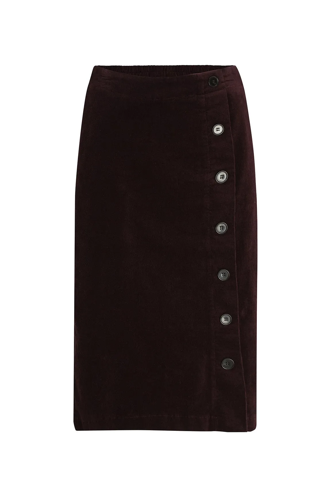 A-line Corduroy Skirt | Berry | 6199ZR