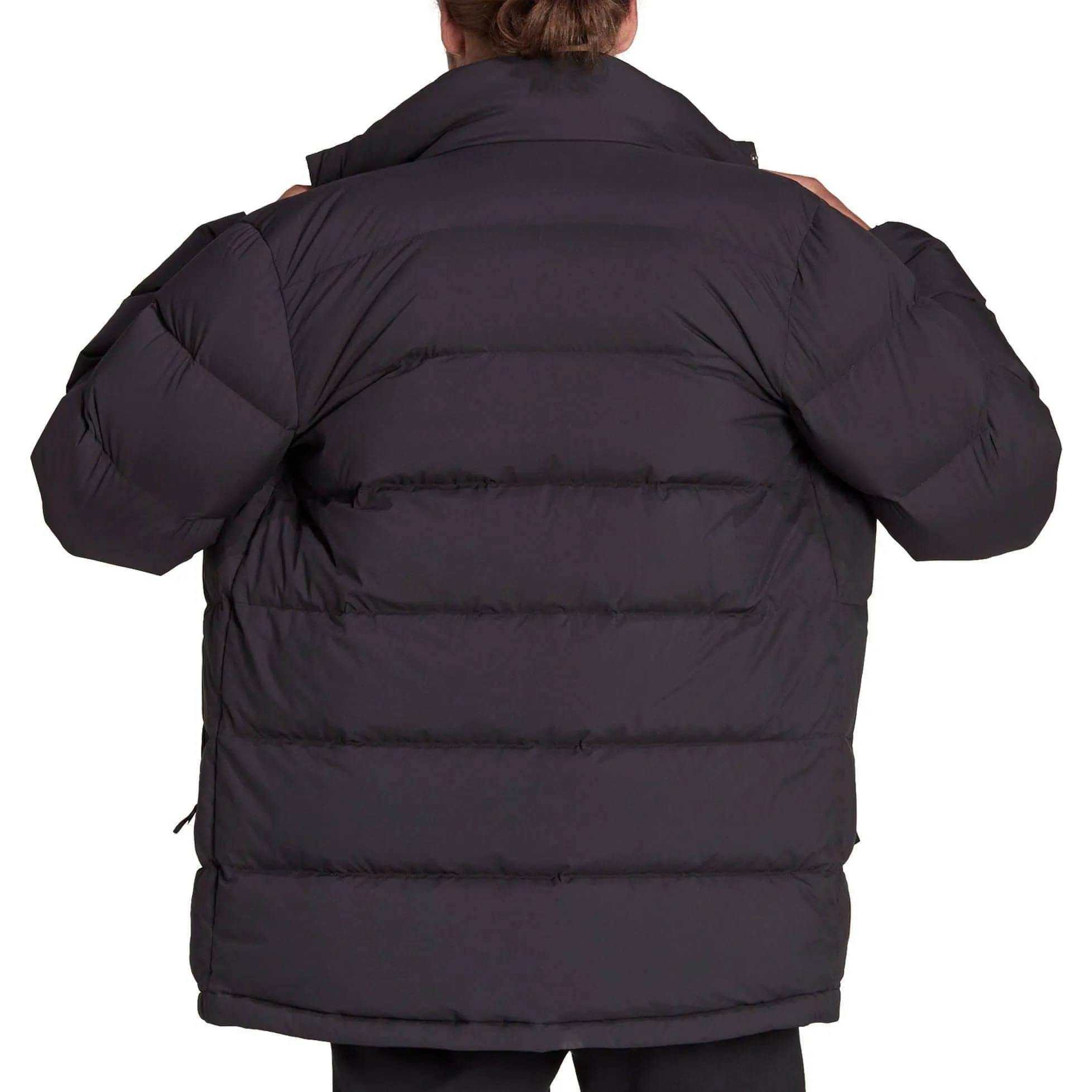 adidas Helionic Mid-Length Mens Down Jacket - Black