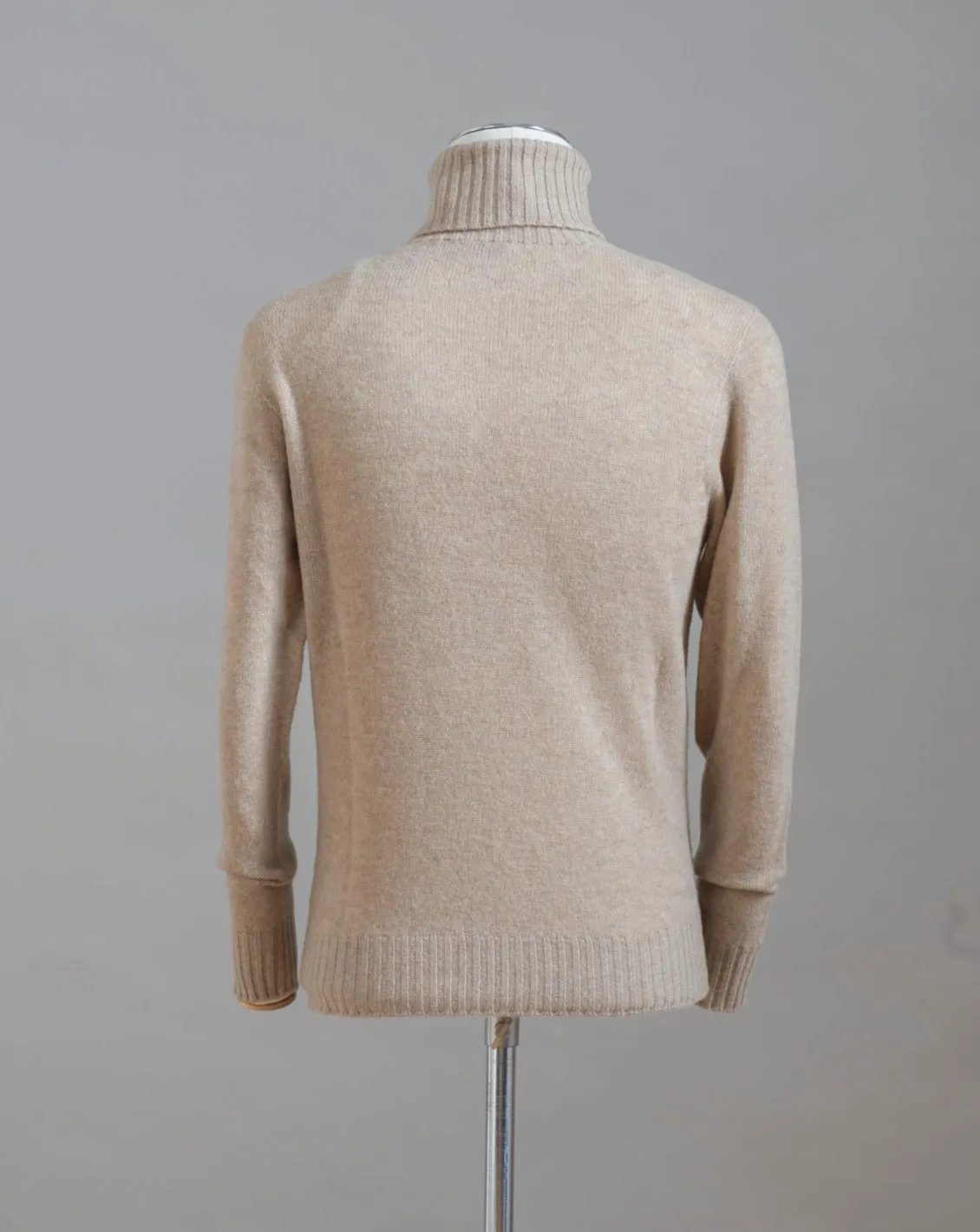 Altea Wool & Cashmere Roll Neck Knit / Beige