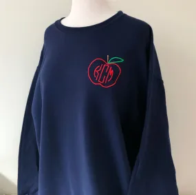 Apple Monogram Crewneck Sweatshirts