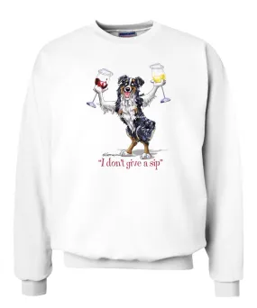 Australian Shepherd  Black Tri - I Don't Give a Sip - Sweatshirt