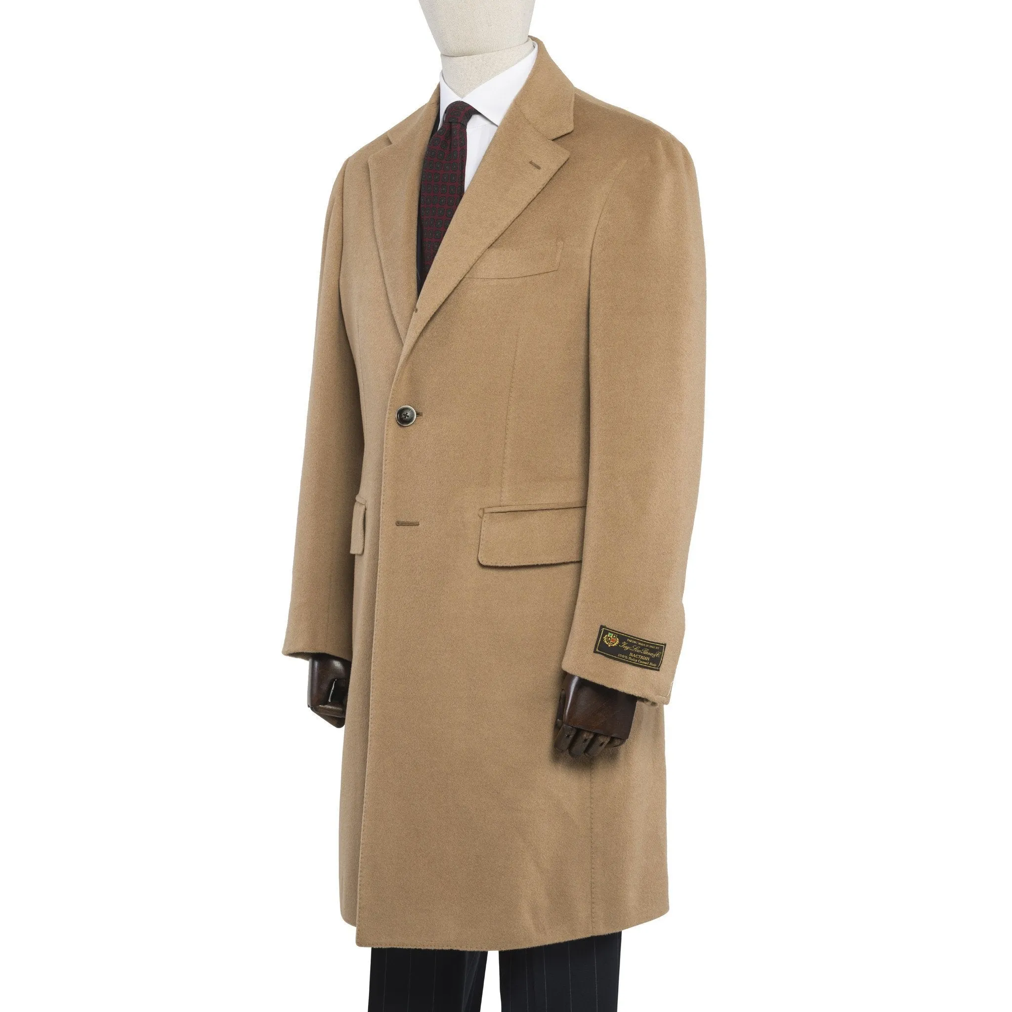 Baby Camelhair Single Breasted Overcoat