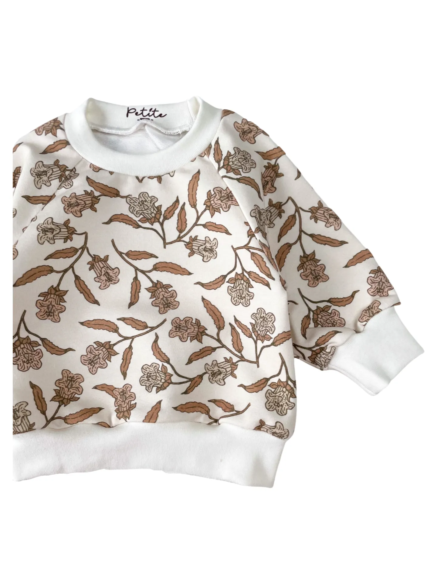 Baby cotton sweatshirt / Bell flowers