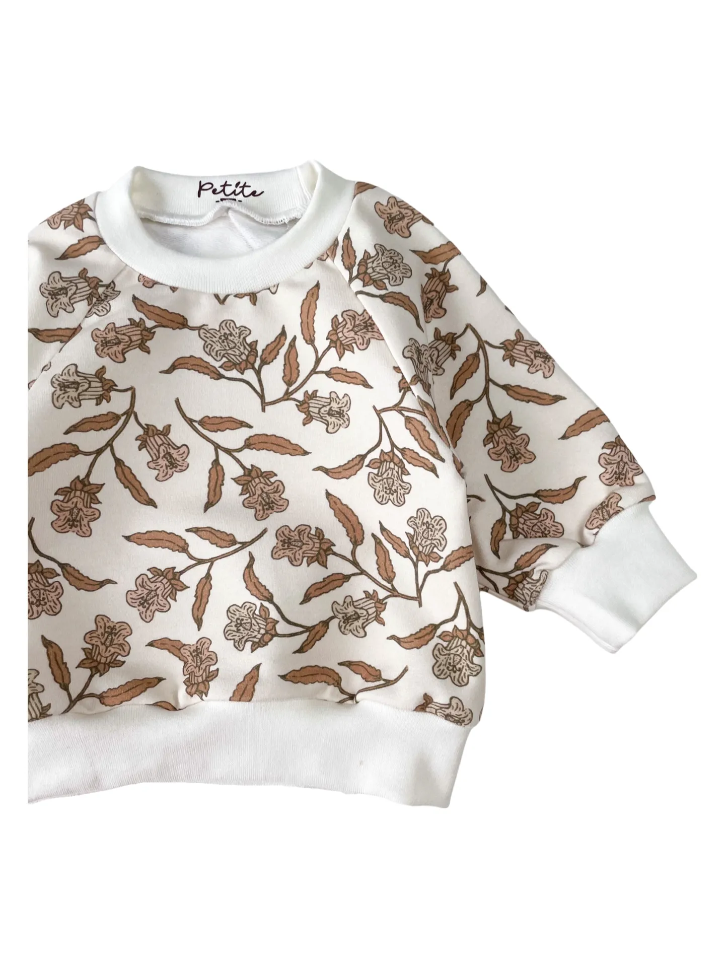 Baby cotton sweatshirt / Bell flowers