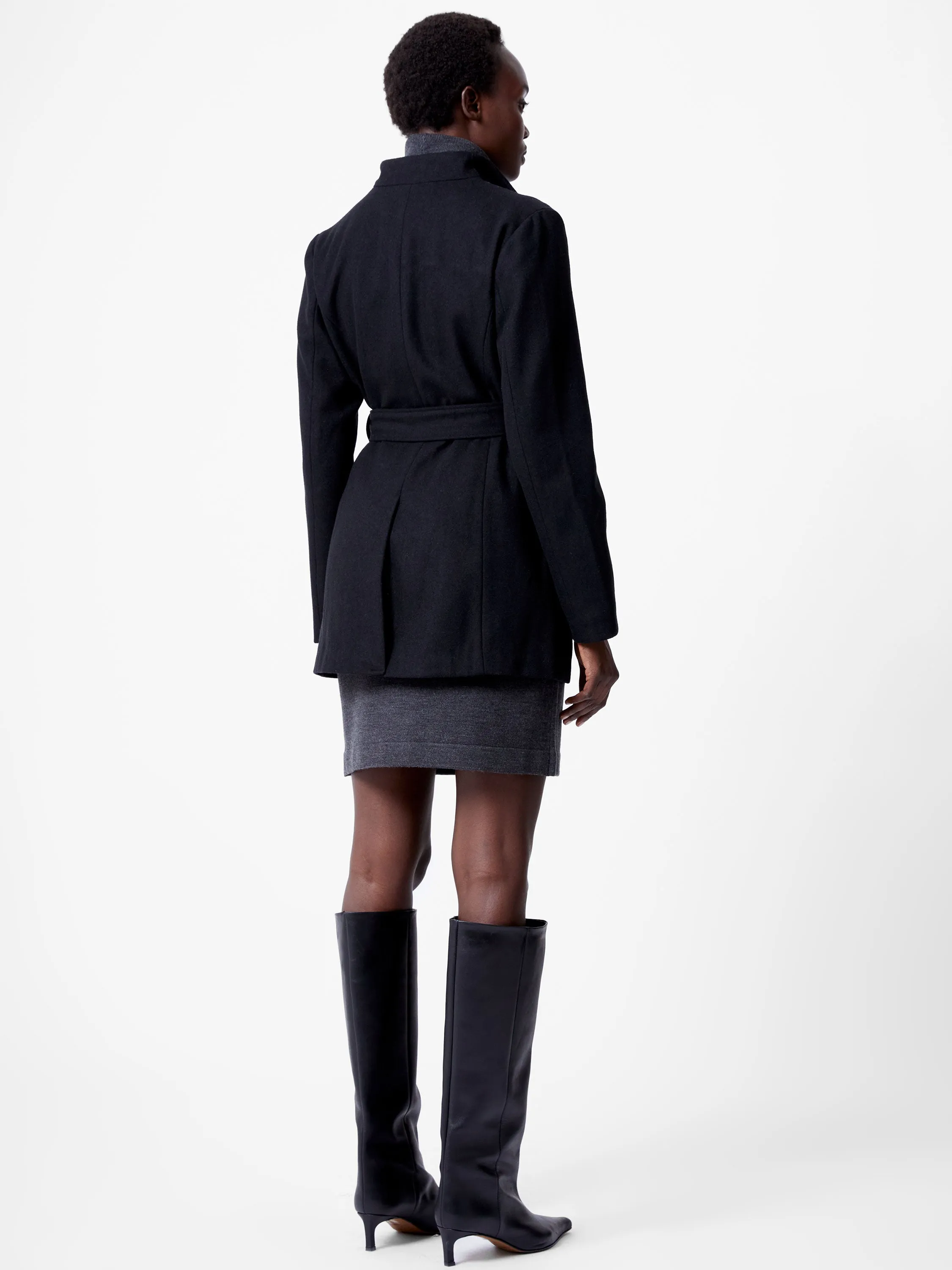 Belted Wrap Mid-Length Coat