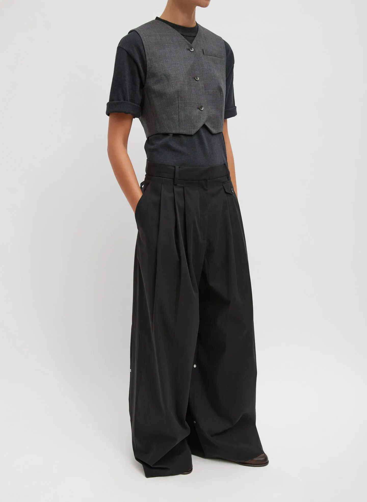 Bio Twill Triple Pleat Pant