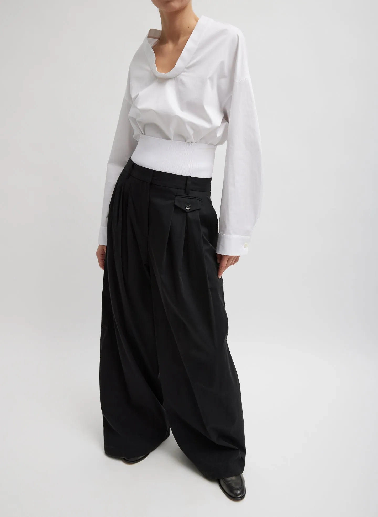 Bio Twill Triple Pleat Pant