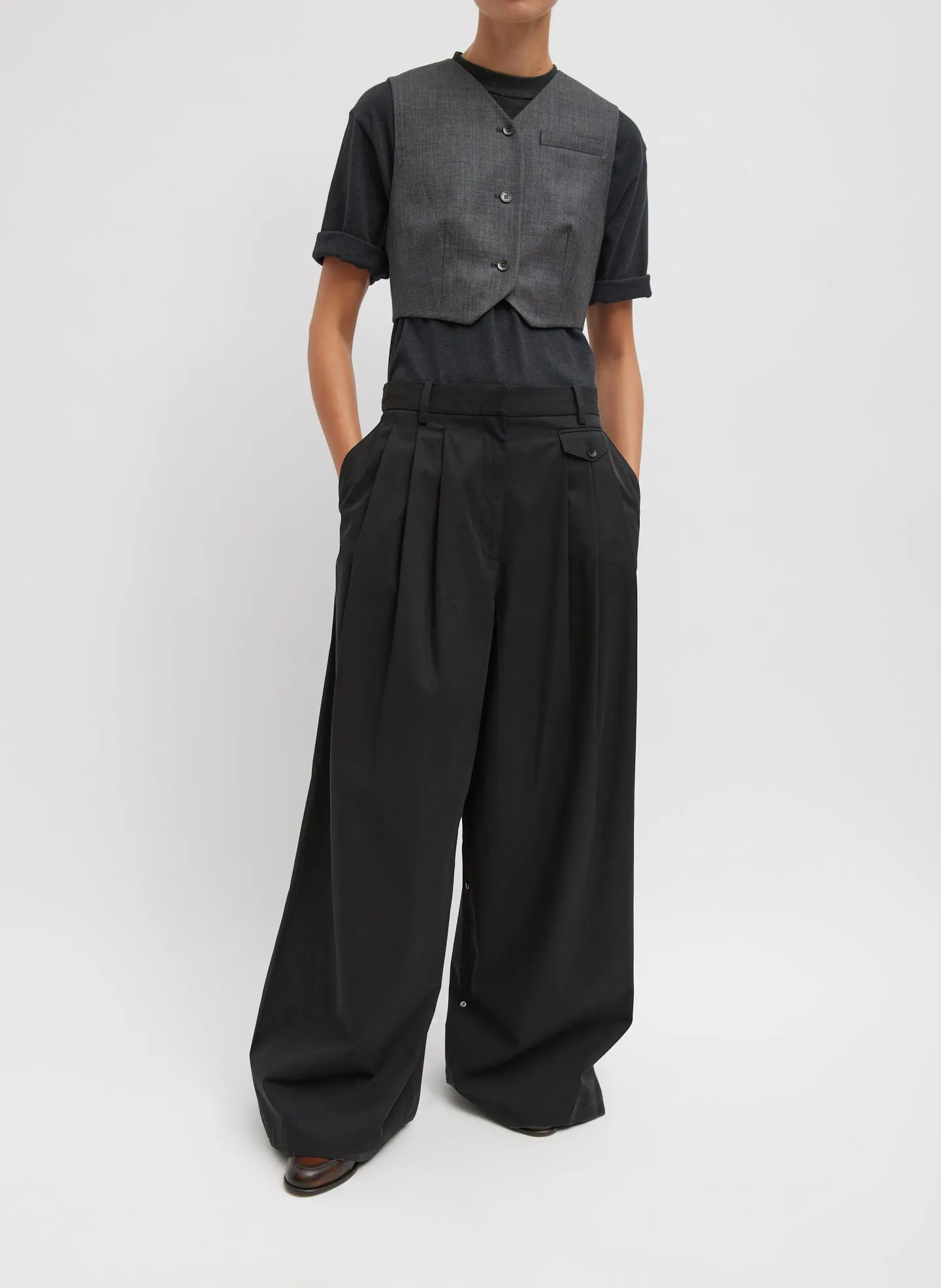 Bio Twill Triple Pleat Pant