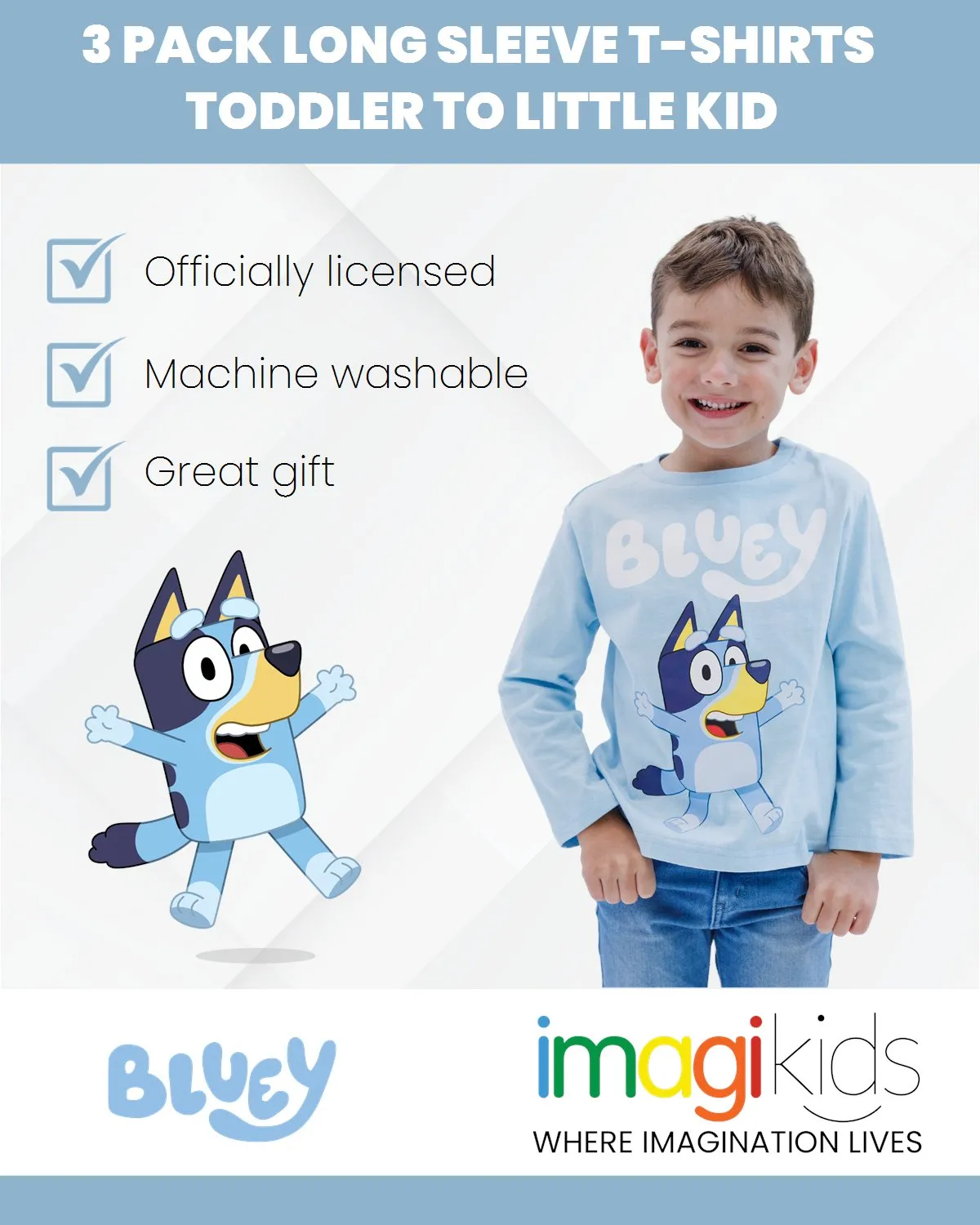 Bluey 3 Pack T-Shirts