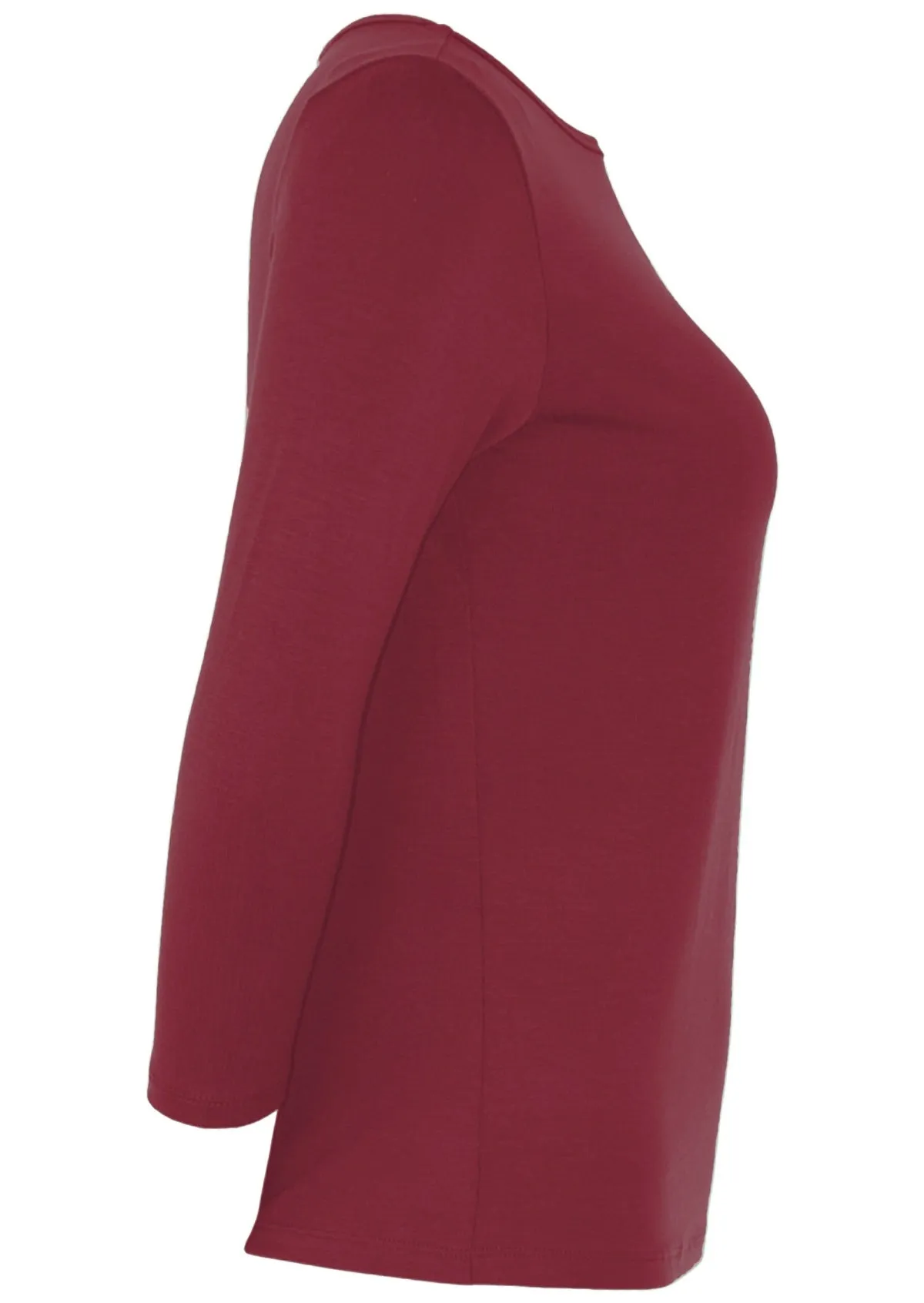 Boat Neck Top Maroon