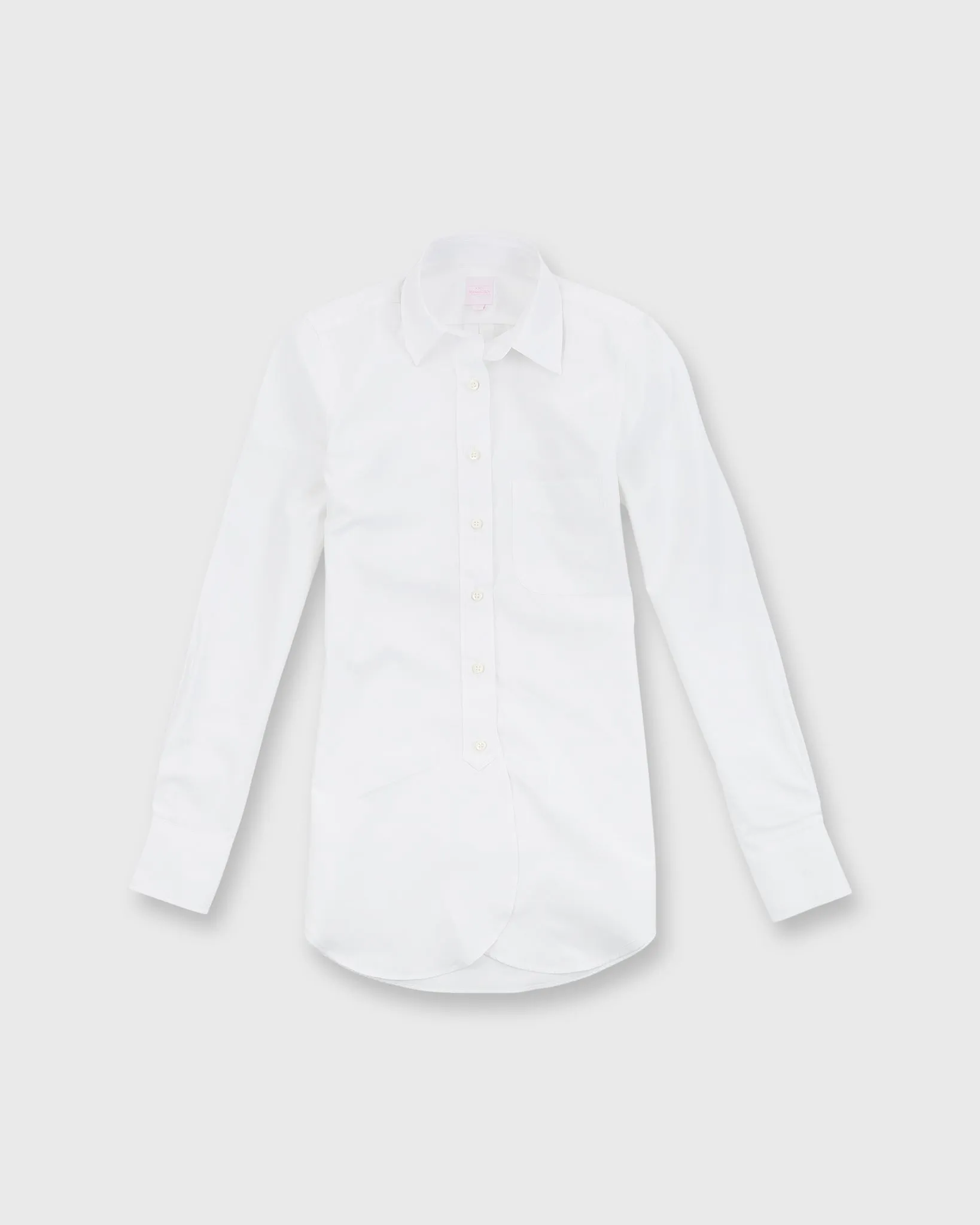 Boyfriend Shirt in White Poplin