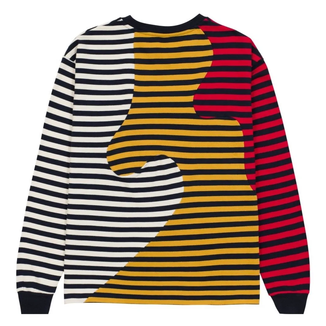 Brain Dead Organic Panelled Stripe LS T-Shirt