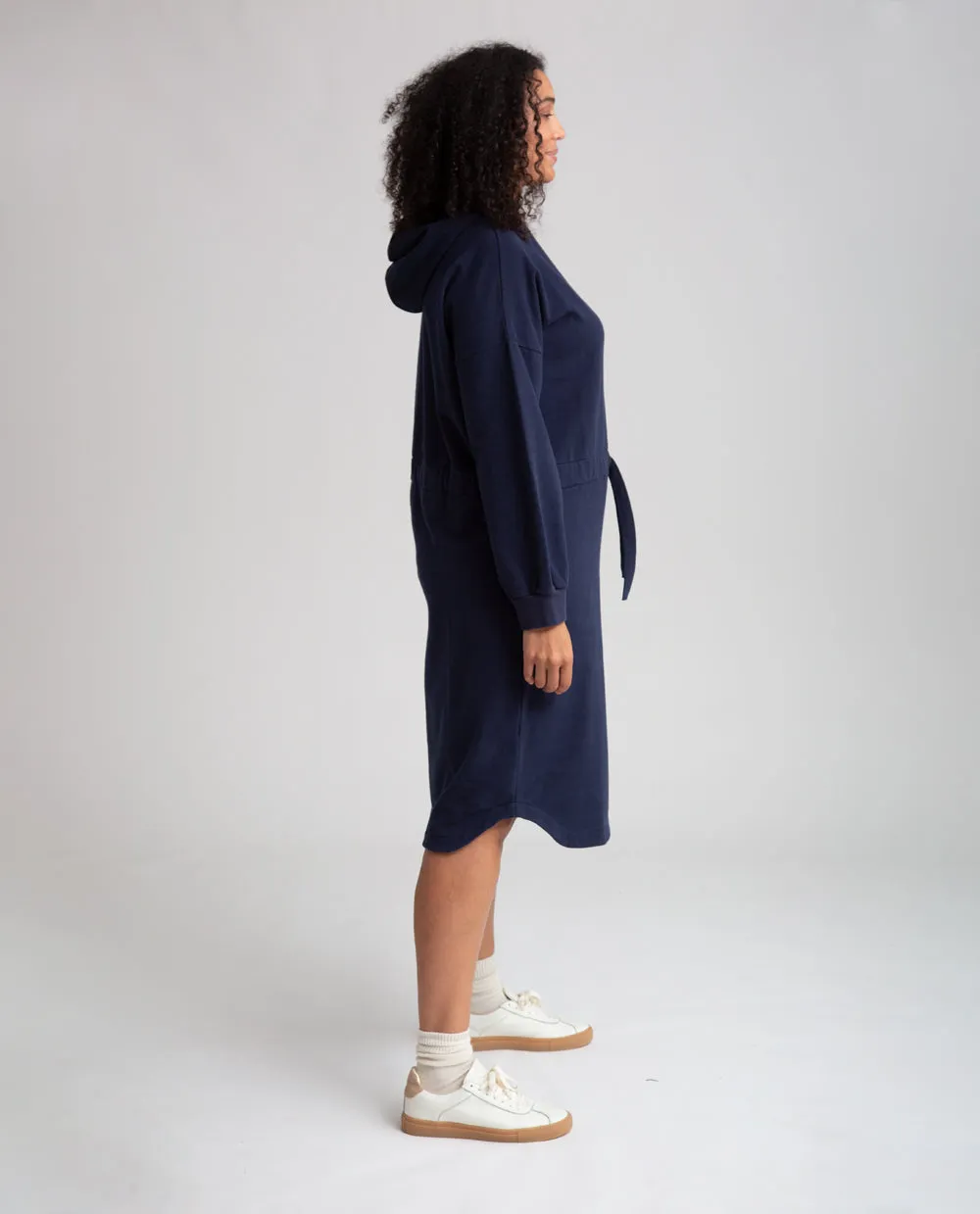 Bridget Organic Cotton Dress In Navy