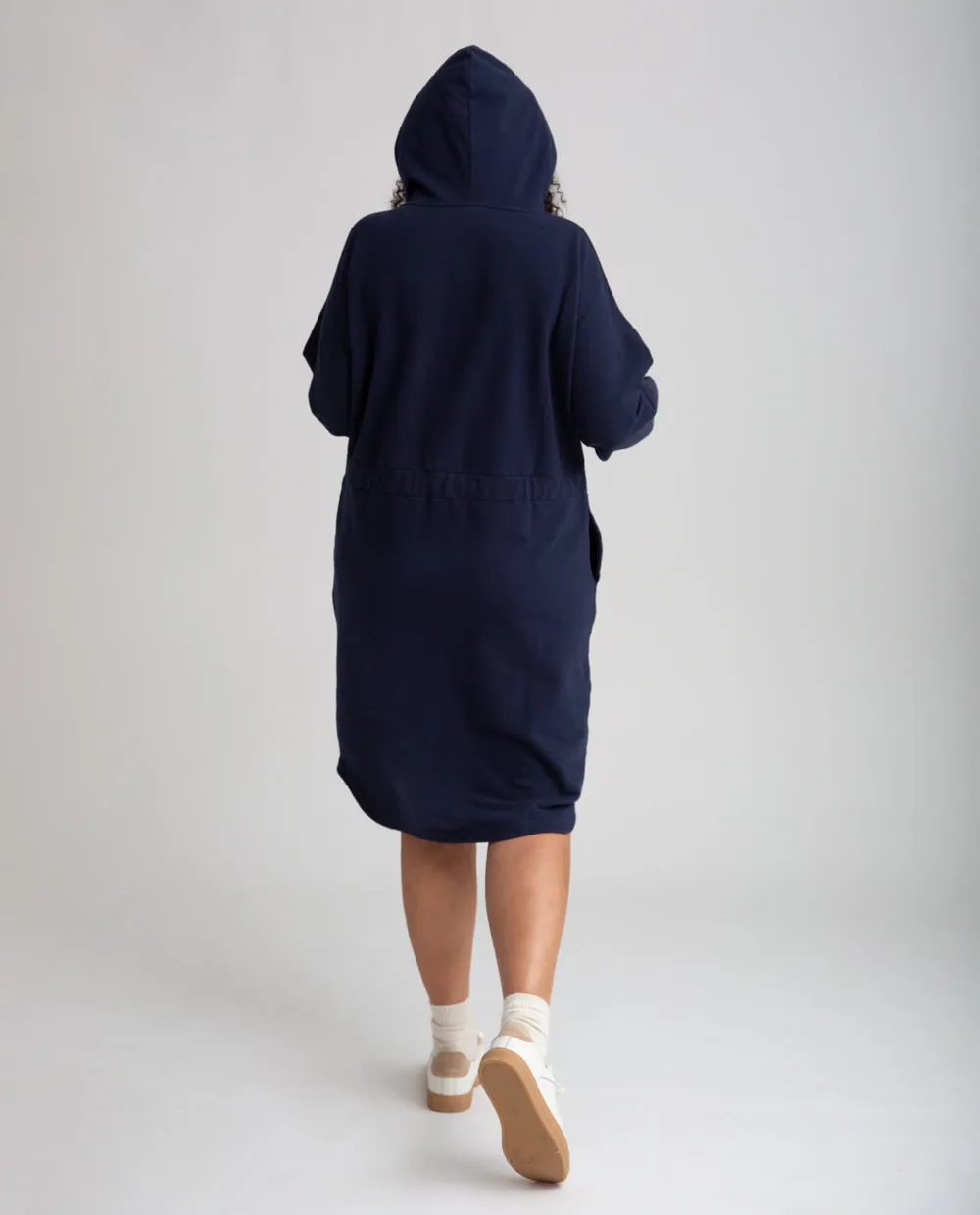 Bridget Organic Cotton Dress In Navy