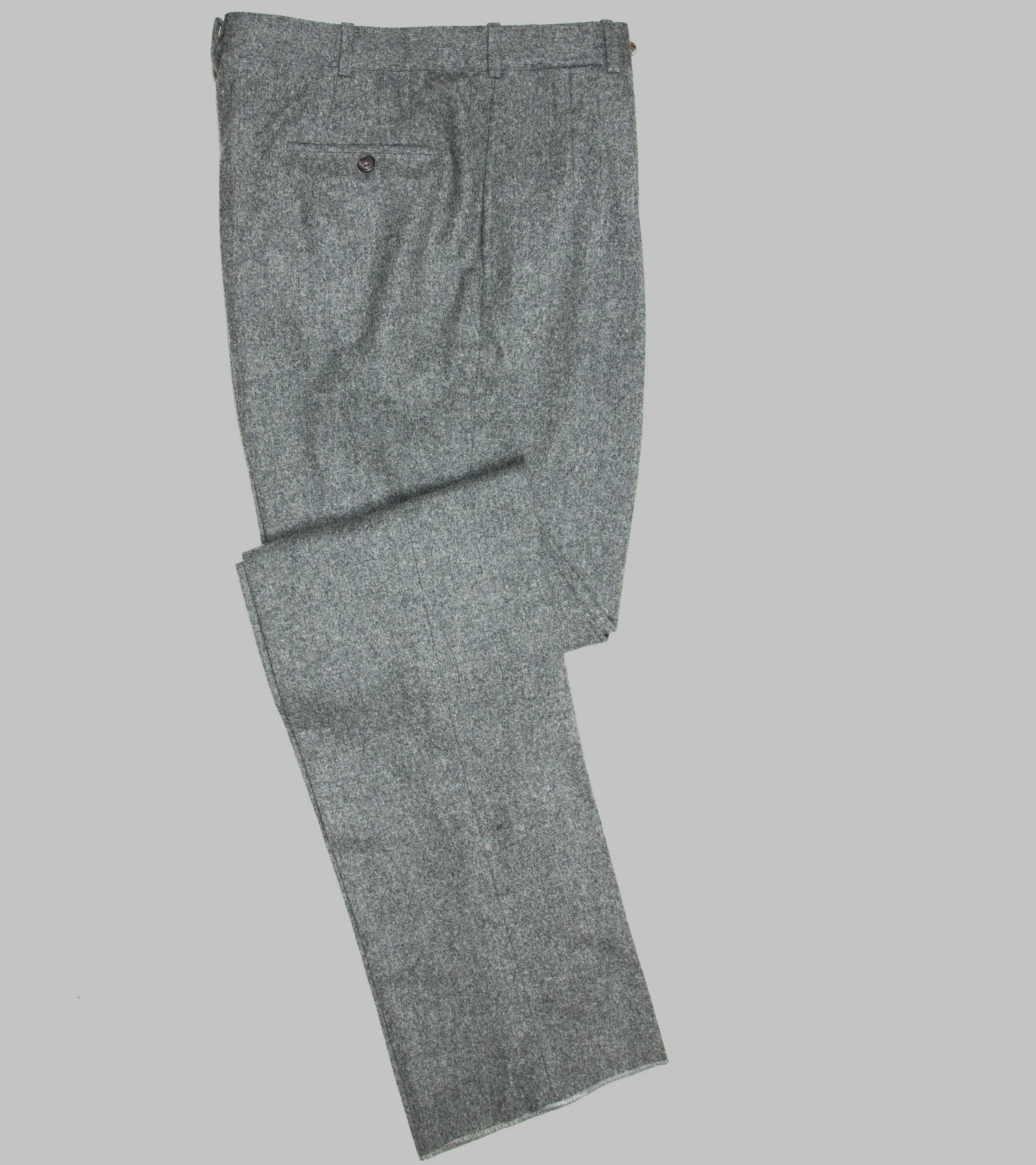 Bryceland's Made-to-Order Winston Trousers Flannel Gray