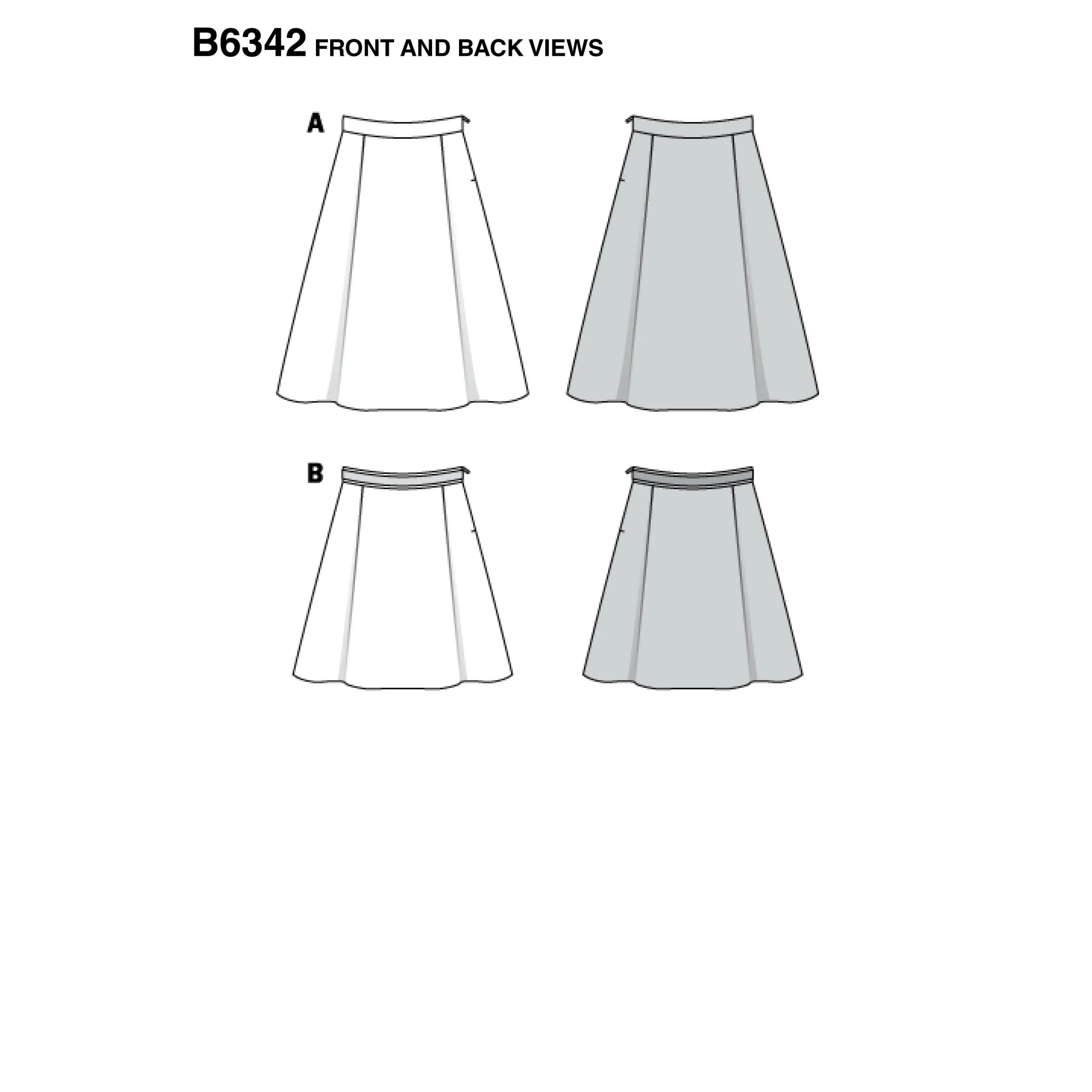 Burda Skirts 6342