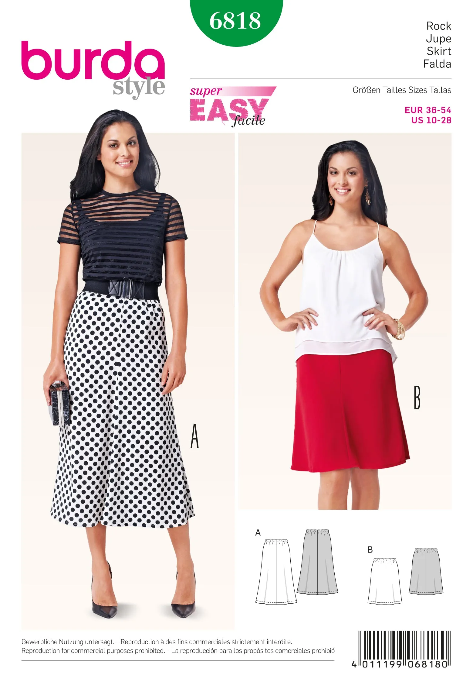 Burda Skirts 6818