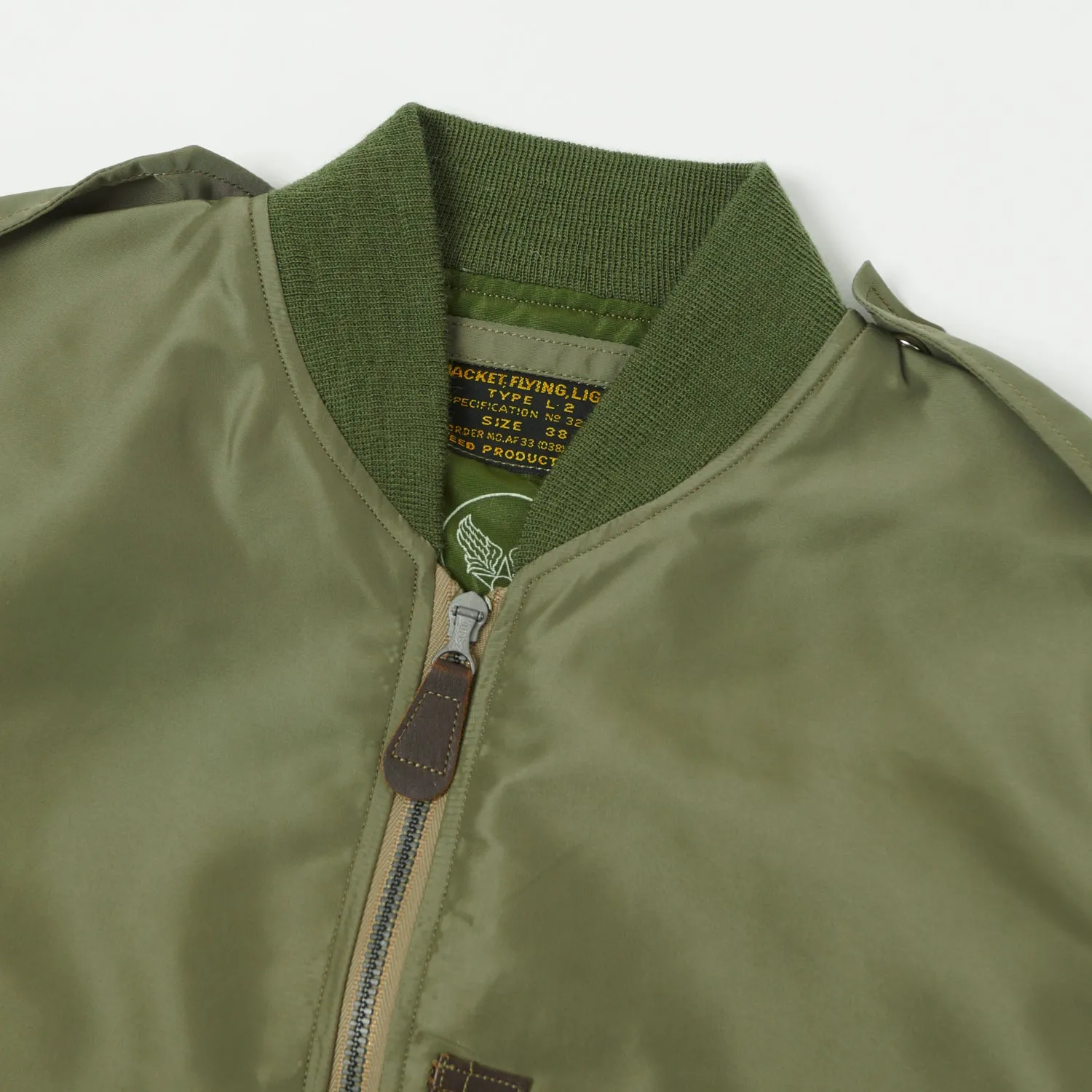 Buzz Rickson's L-2 'Reed Products Inc.' Flying Light Jacket - Olive Drab