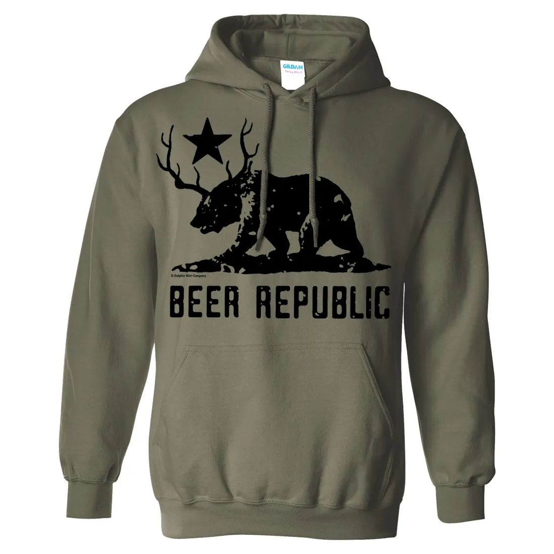 California Bear   Deer Beer Silhouette Sweatshirt Hoodie