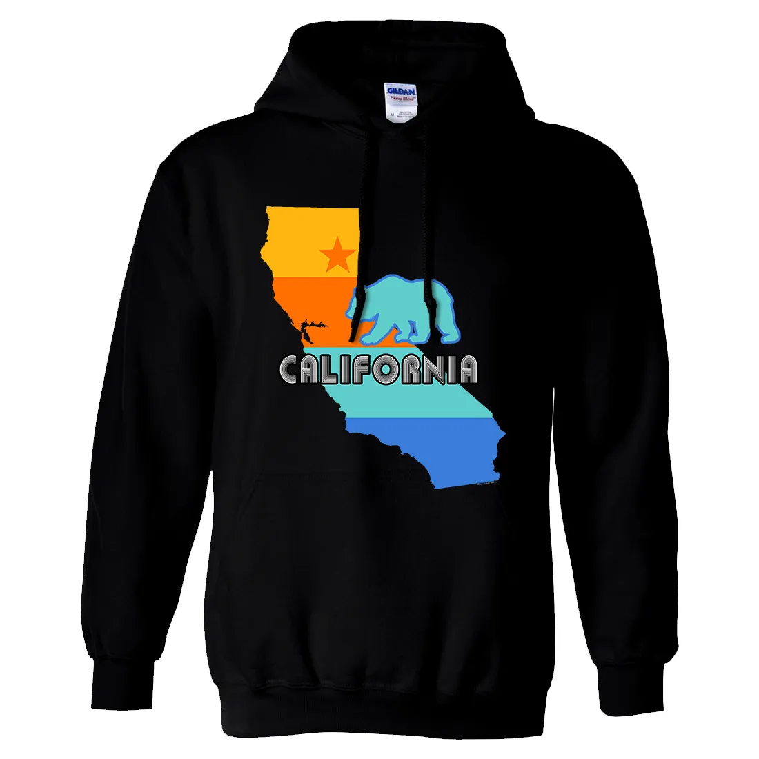 California Bear State Stripes Sweatshirt Hoodie