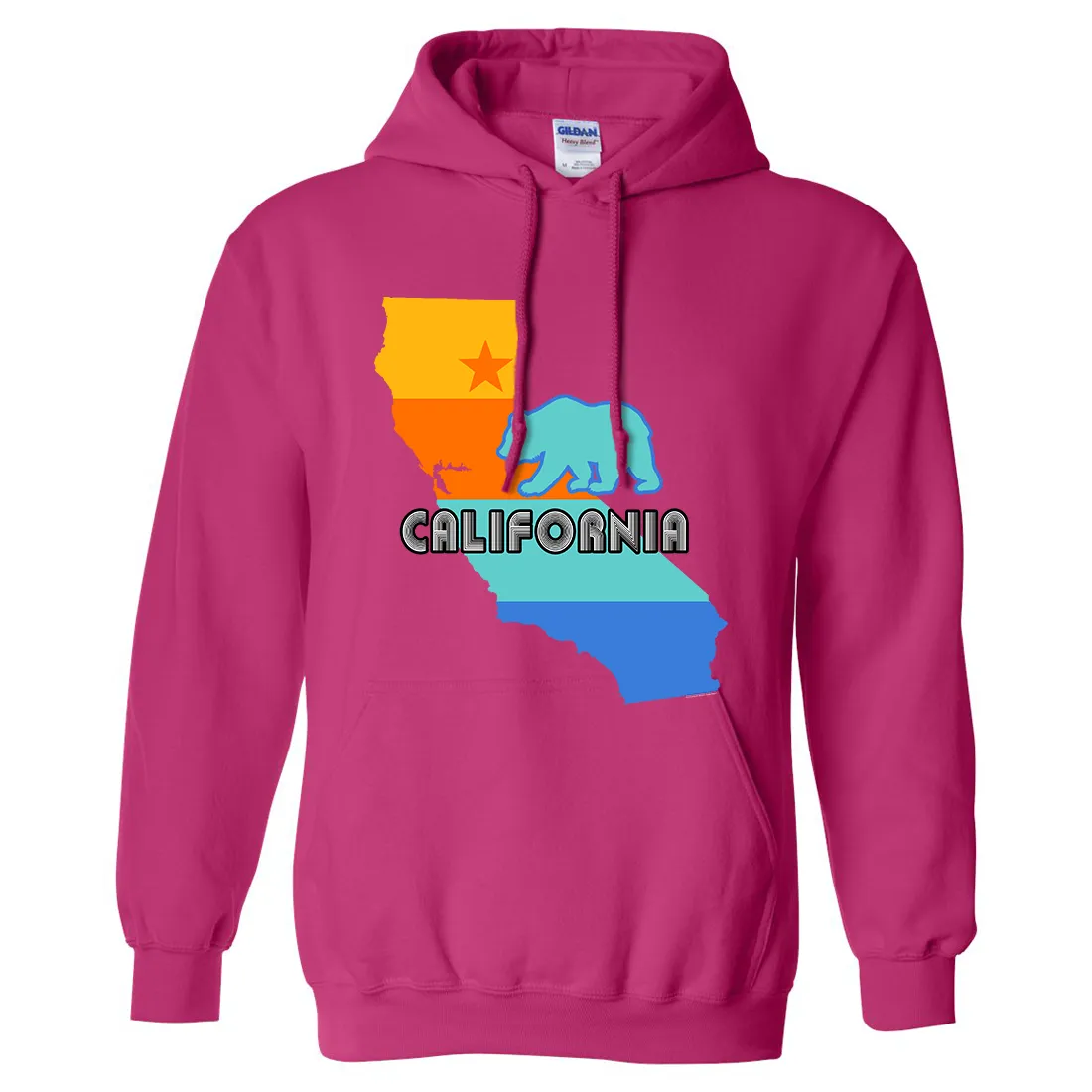 California Bear State Stripes Sweatshirt Hoodie