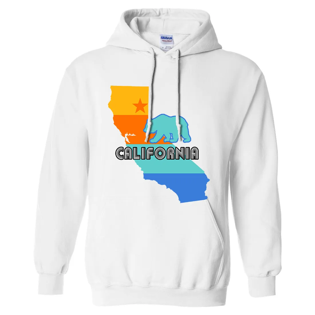 California Bear State Stripes Sweatshirt Hoodie