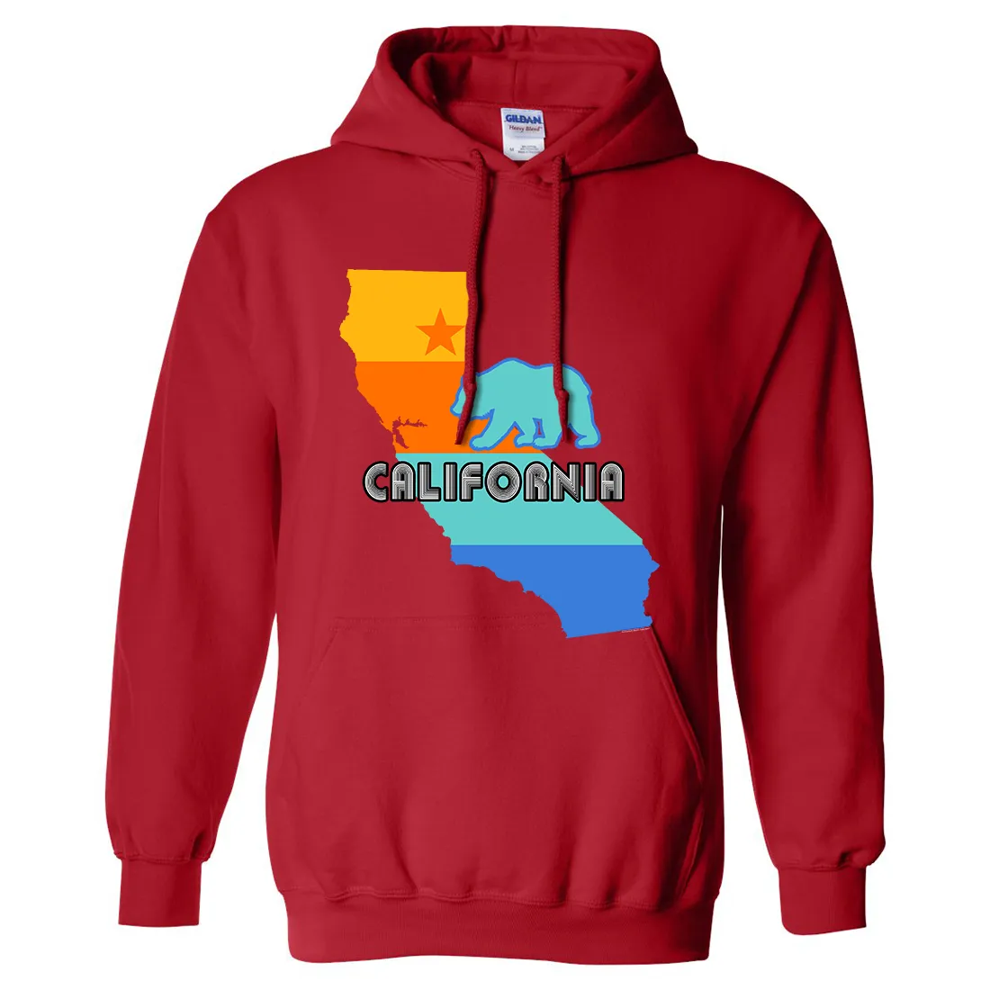 California Bear State Stripes Sweatshirt Hoodie