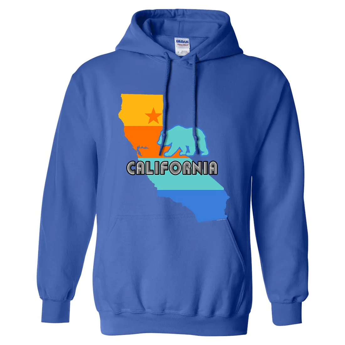 California Bear State Stripes Sweatshirt Hoodie