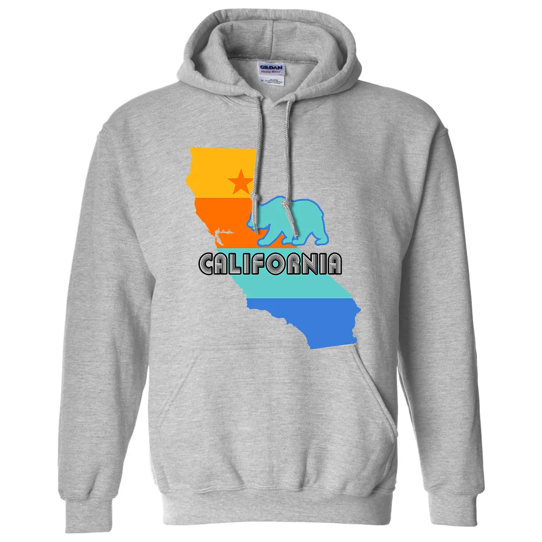 California Bear State Stripes Sweatshirt Hoodie