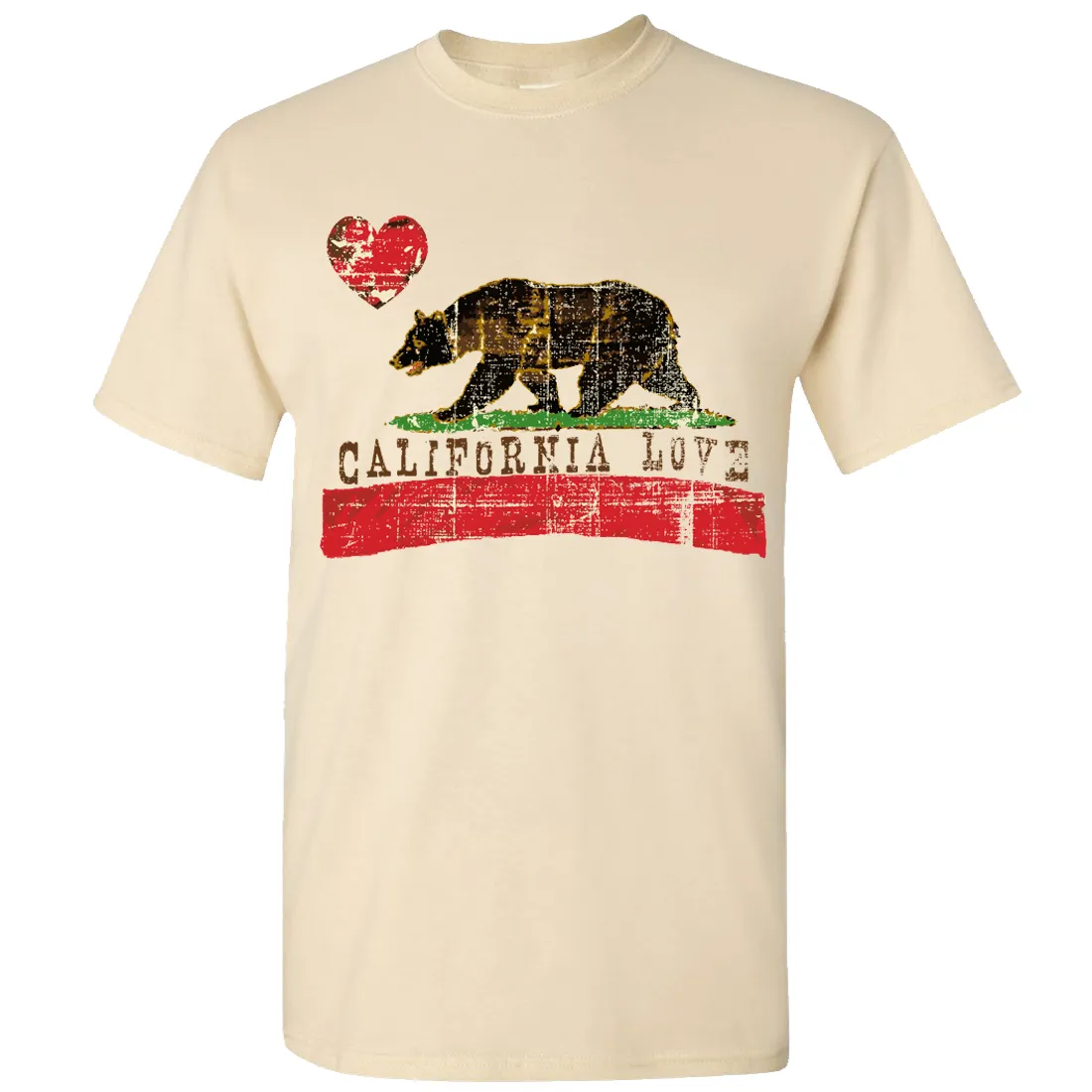 California Love Distressed Asst Colors T-shirt/tee