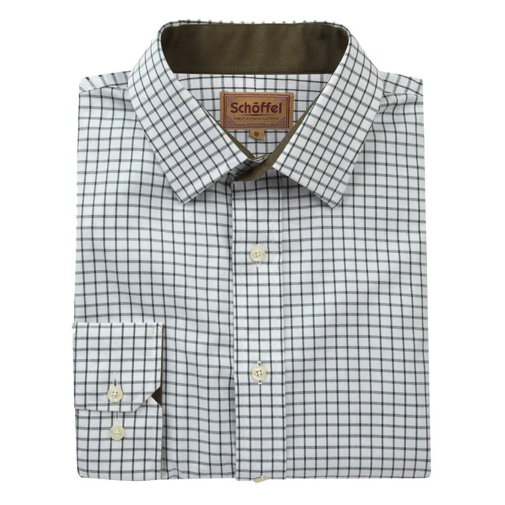 Cambridge Check Shirt - Dark Olive