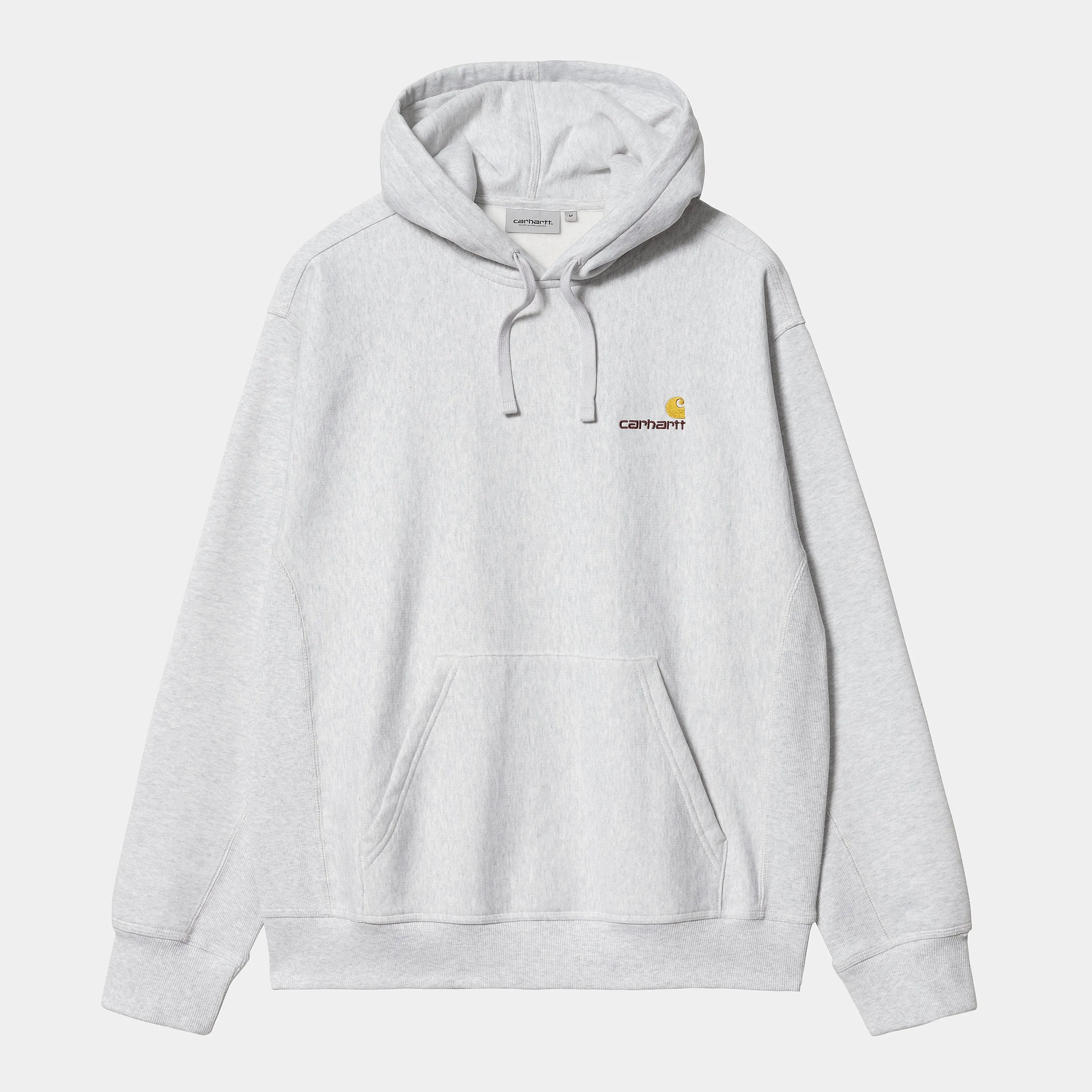 Carhartt Hooded American Script Sweatshirt - Ash Heather