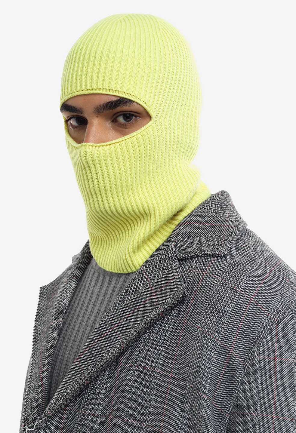 Cashmere Blend Balaclava / Citronella