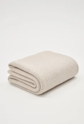 Cashmere Blend Blanket / Oatmeal Marl