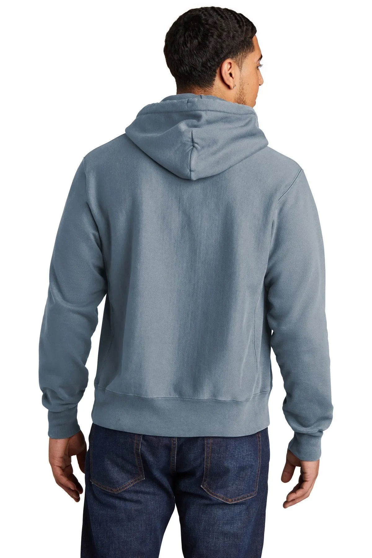 Champion Reverse Weave Garment-Dyed Hooded Sweatshirt. GDS101