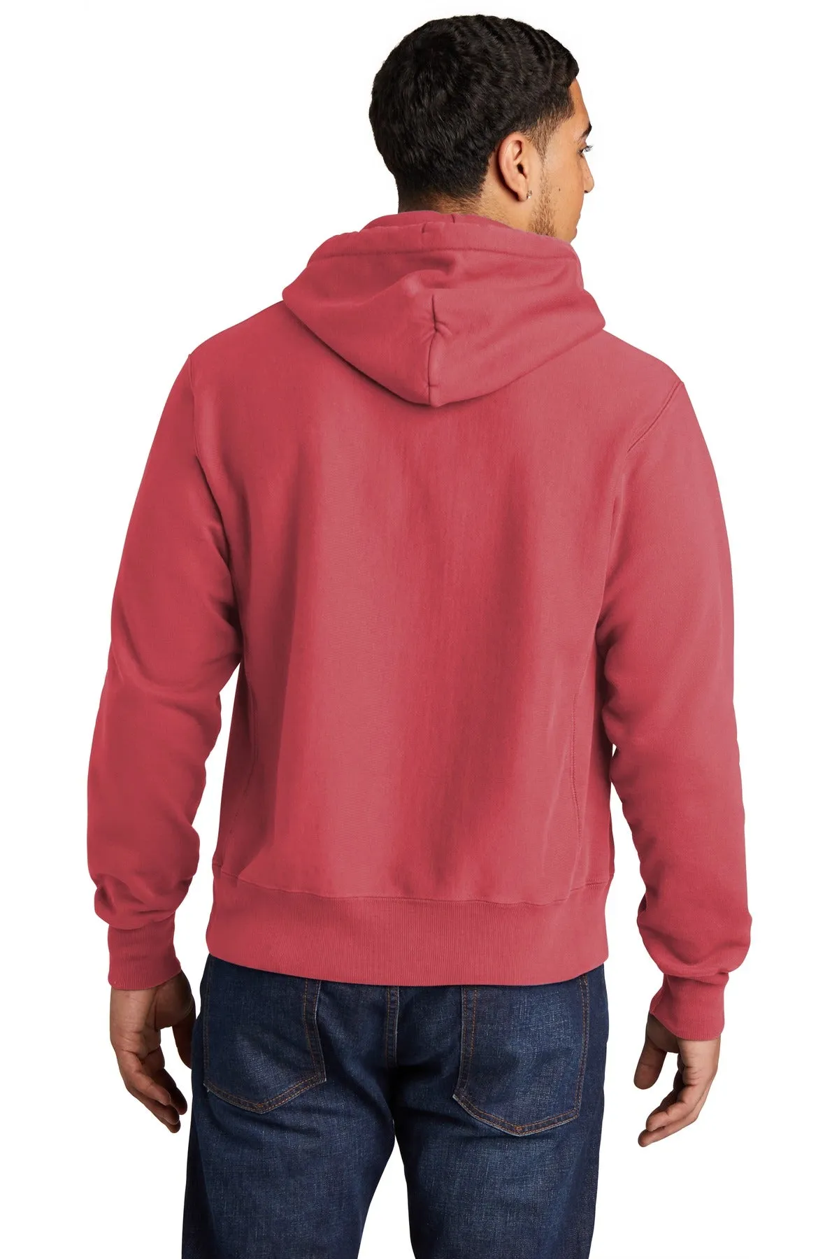 Champion Reverse Weave Garment-Dyed Hooded Sweatshirt. GDS101