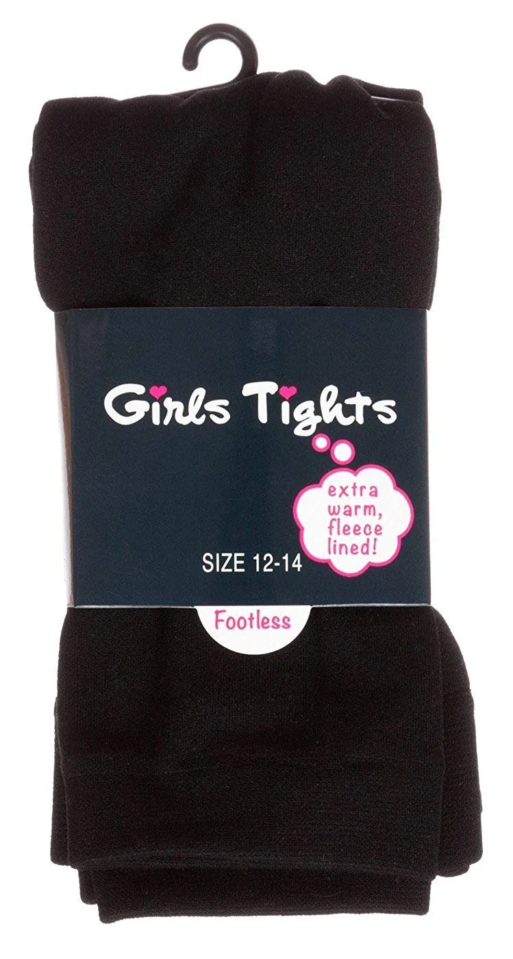 Chatties Kids Footless Fleece Tights