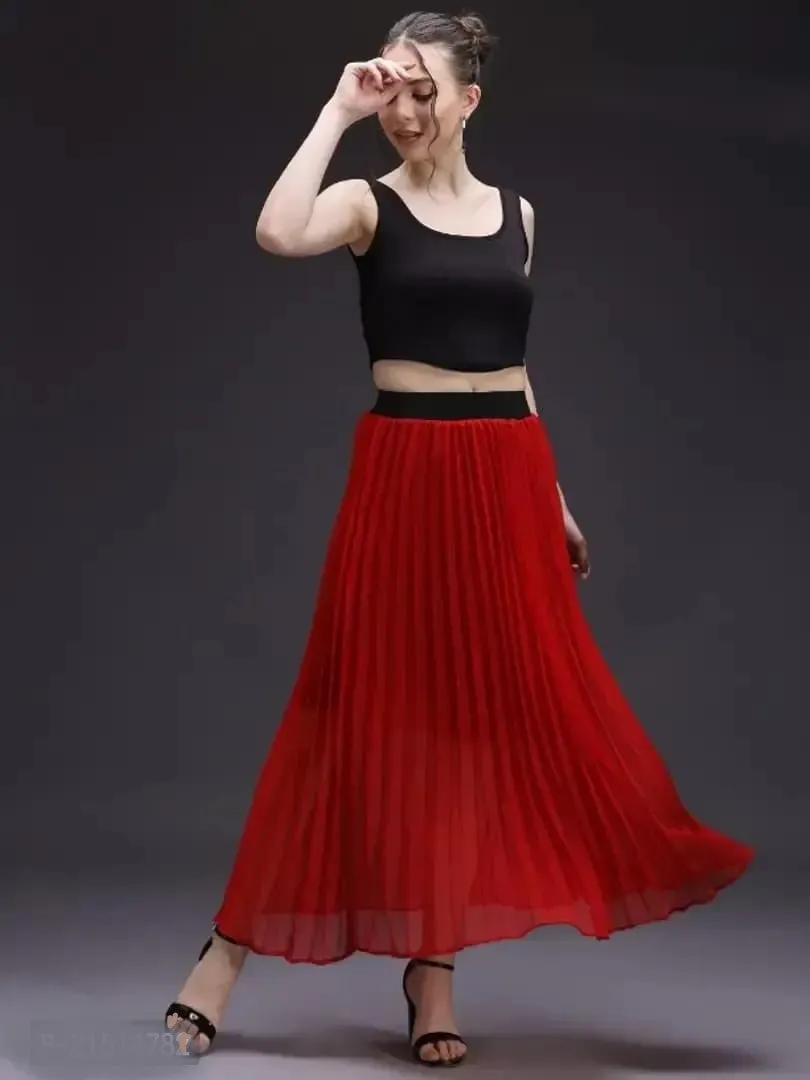 Classic Georgette Skirt for Women Style, Cool and Comfort with every Step