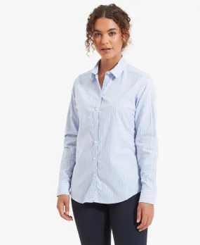 Cley Soft Oxford Shirt - Blue/Pink Stripe