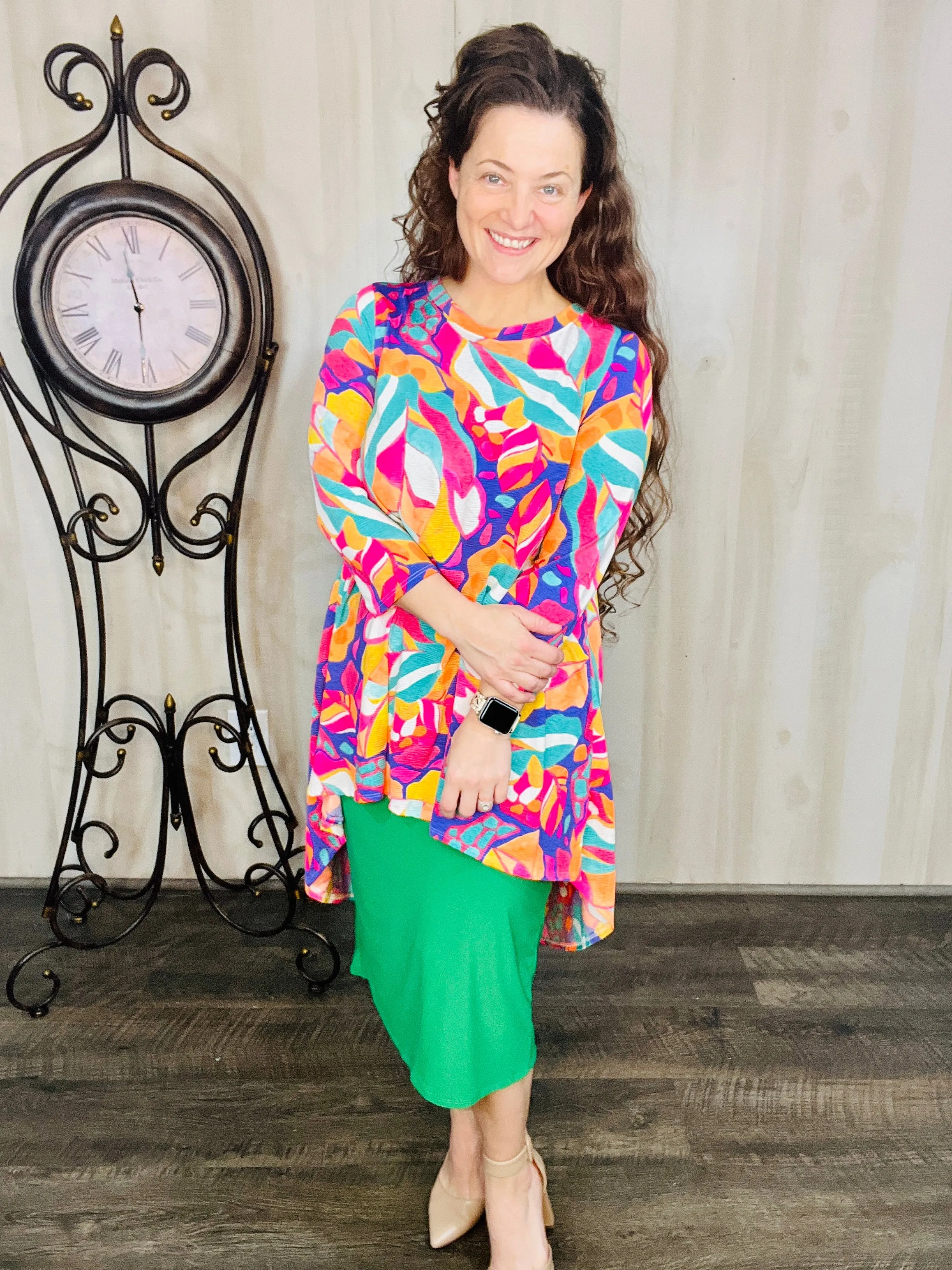 Colorful Leaf Tunic