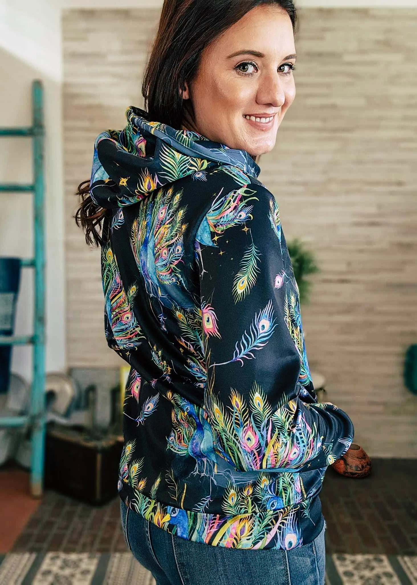 Colorful Peacock Hoodie