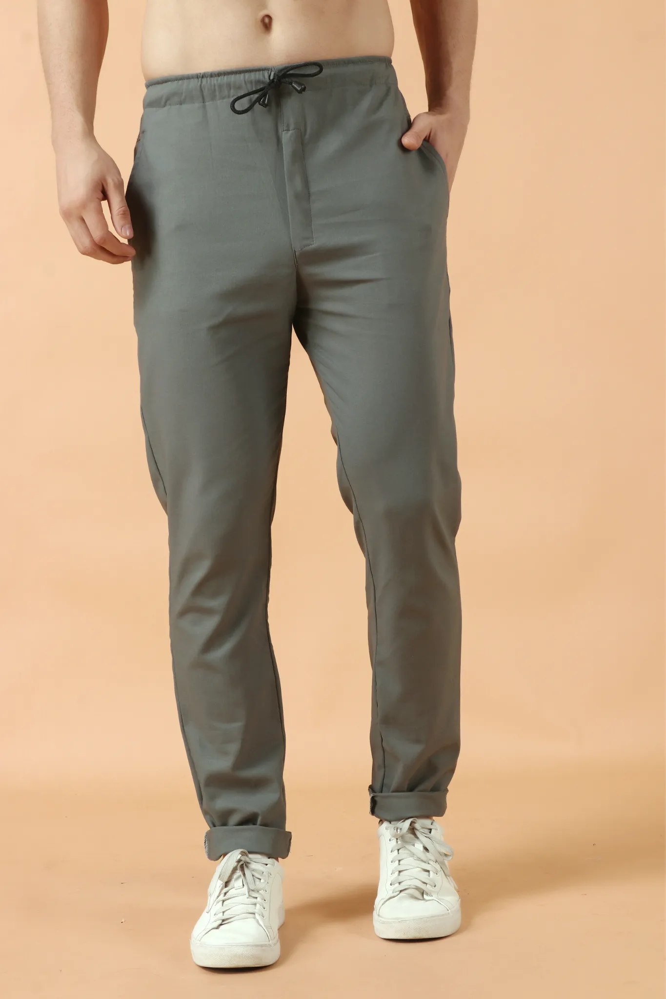 Dark Grey Stretch Cargo