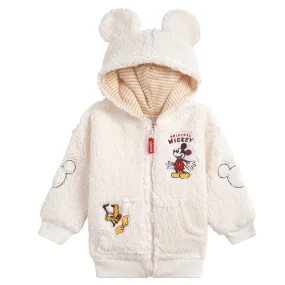 Disney Mickey Mouse Cozy Sherpa Zip Up Hoodie