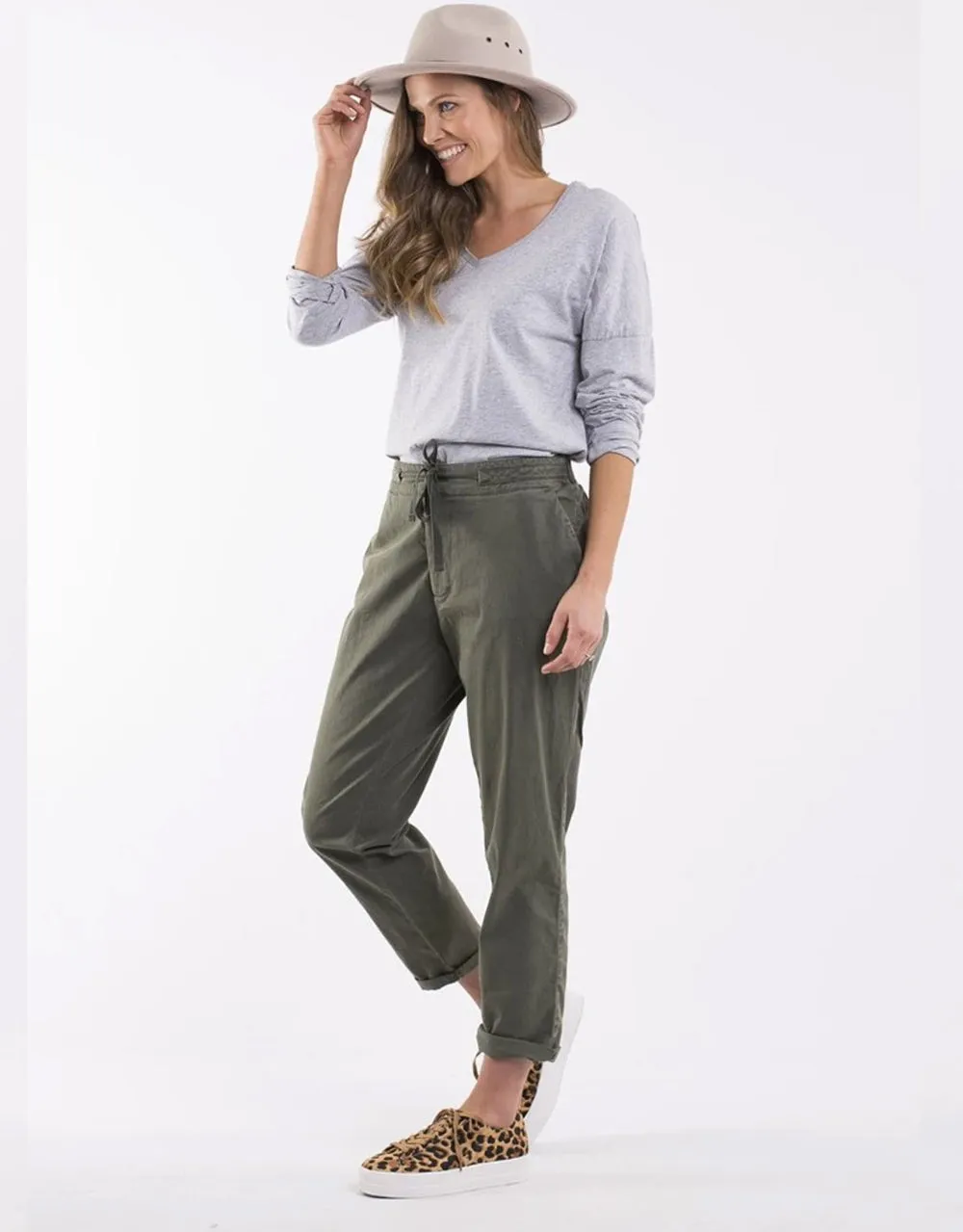 Elm - Adelyn Chino Pant - Khaki