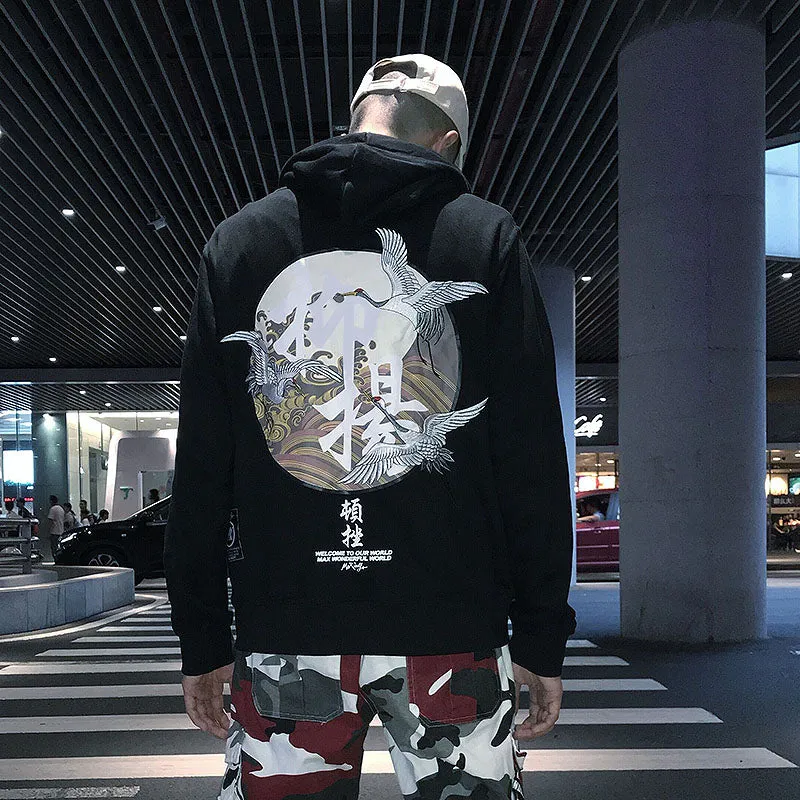 flying Crane hoodie