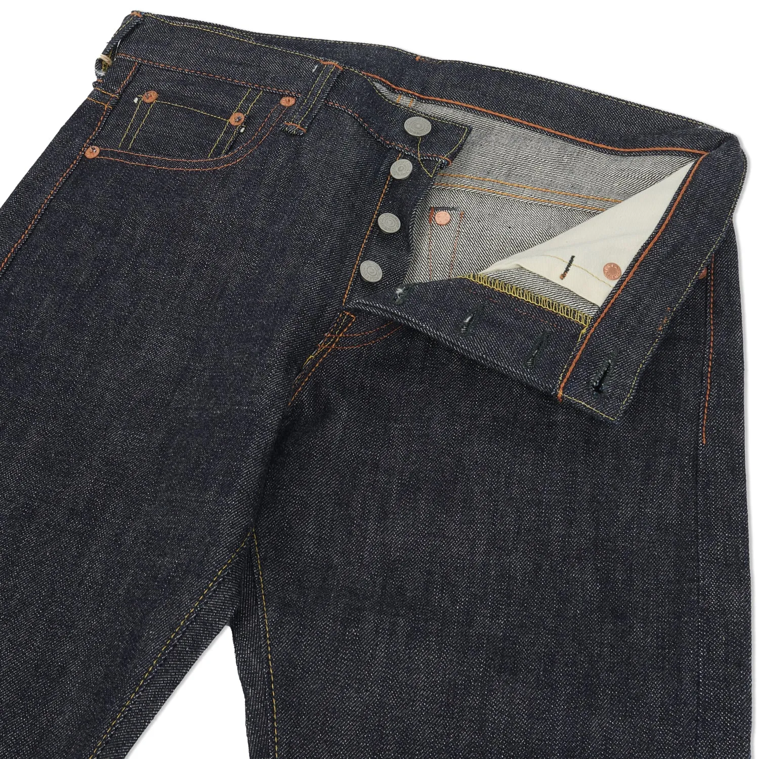 Full Count 1109 13.7oz Slim Straight Jeans - Raw