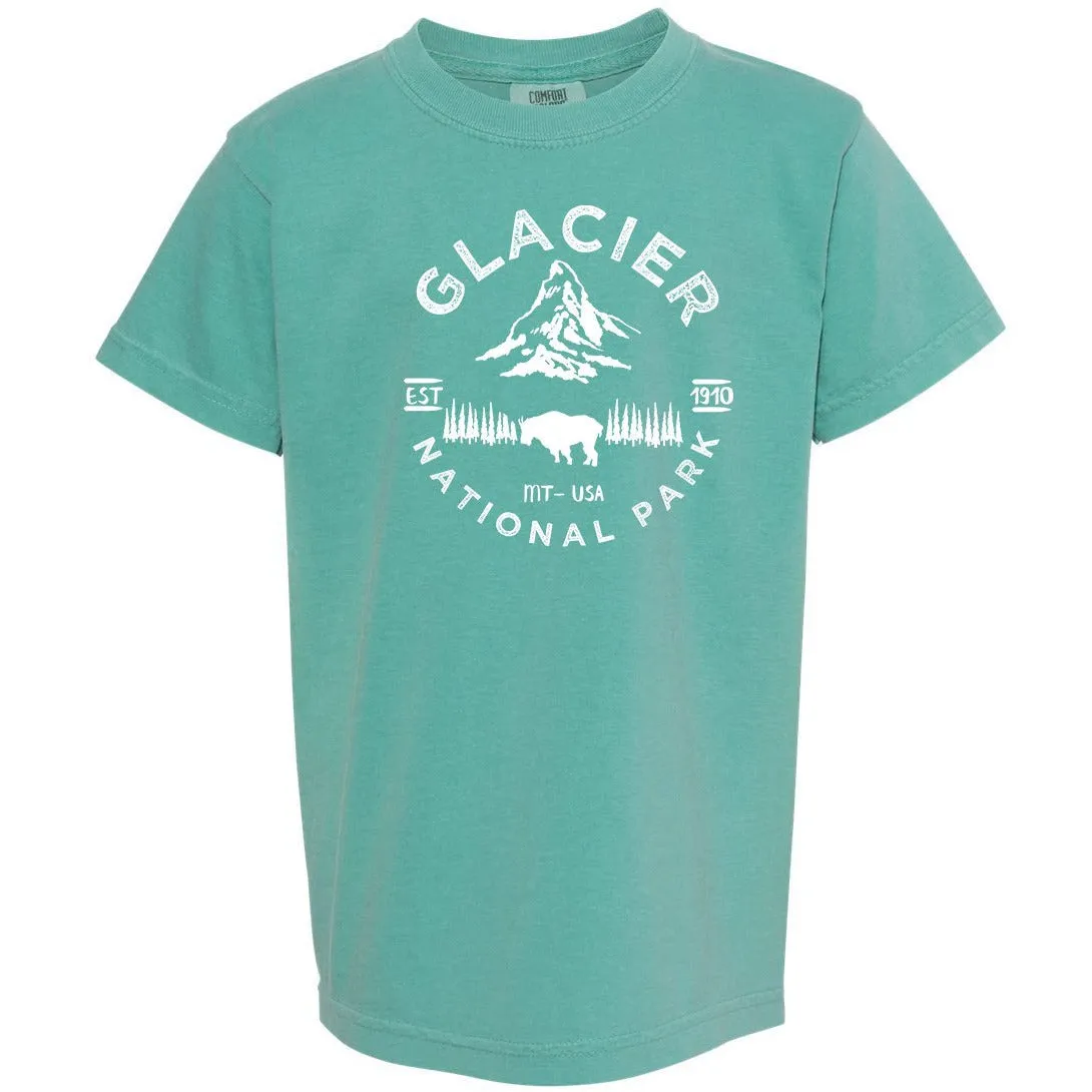 Glacier National Park Youth Comfort Colors T shirt