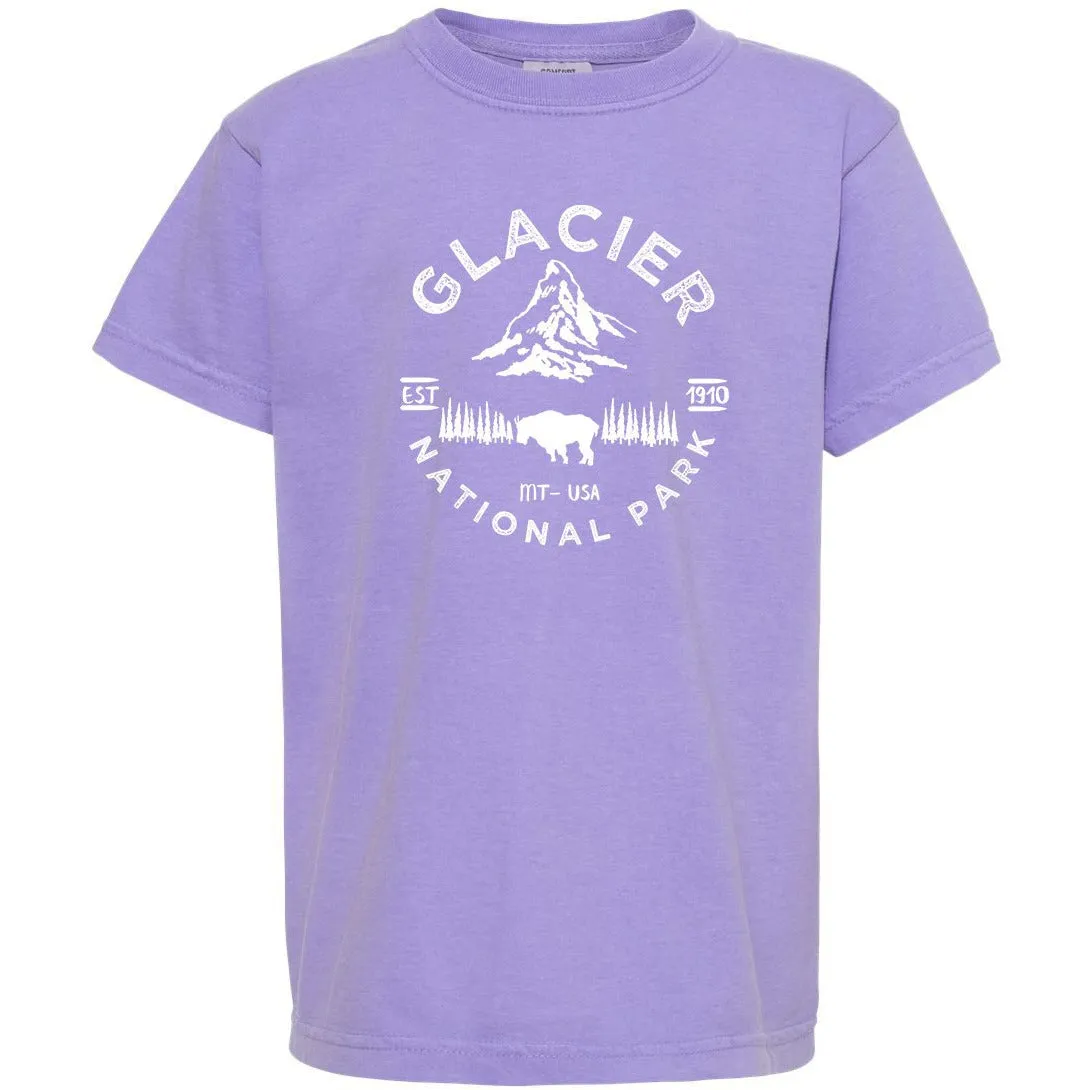 Glacier National Park Youth Comfort Colors T shirt