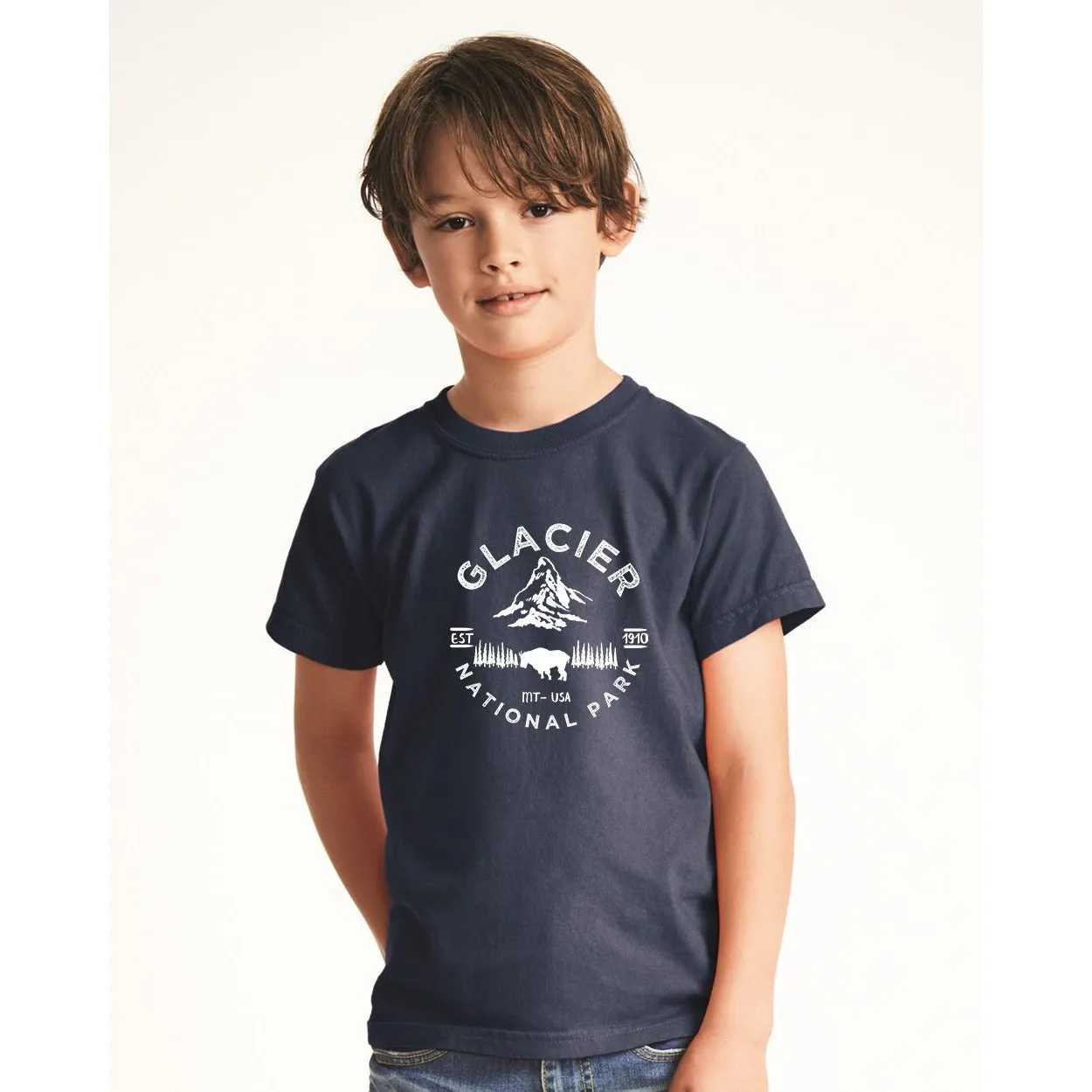 Glacier National Park Youth Comfort Colors T shirt